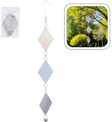 Sperietoare pentru păsări – benzi reflectorizante 50 cm, mix de culori