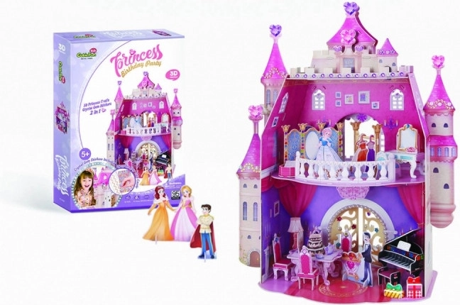 Puzzle 3D aniversarea prințesei