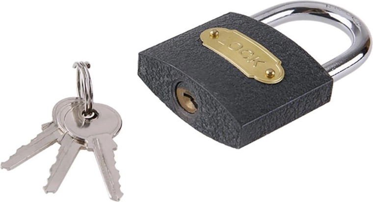 Lacăt clasic de 50 mm cu 3 chei