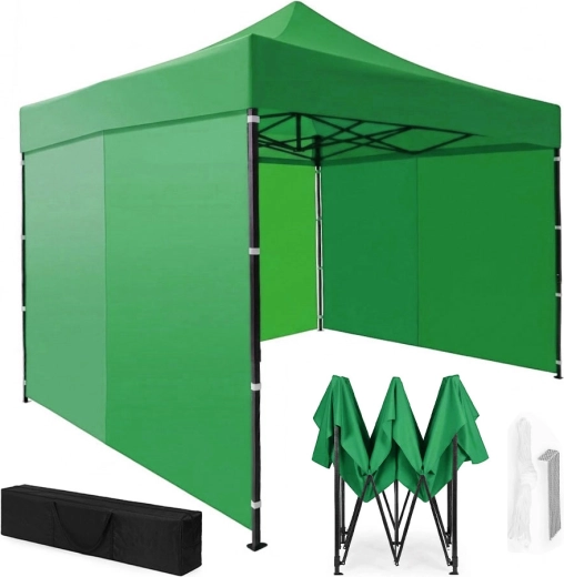 Cort automat de grădină pentru petreceri 3 × 3 m verde MultiGarden