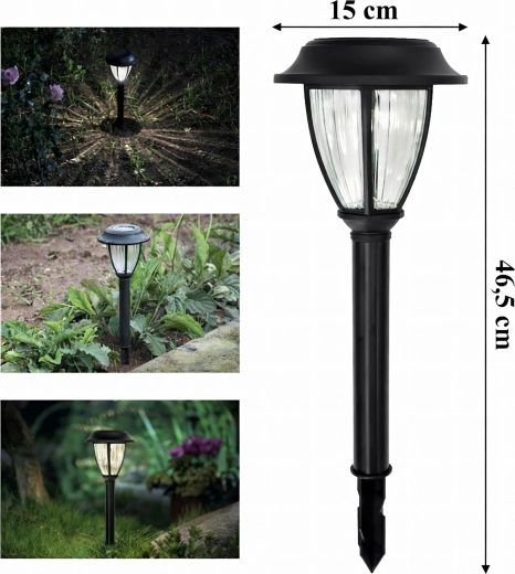 Set de 10 bucăți de felinare LED solare de grădină pentru înfipt în pământ