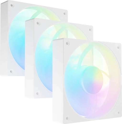 Fury Sai S12 ARGB PWM set alb de 3 ventilatoare