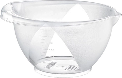 Bol oval transparent pentru amestecare 3 l cu scală gradată