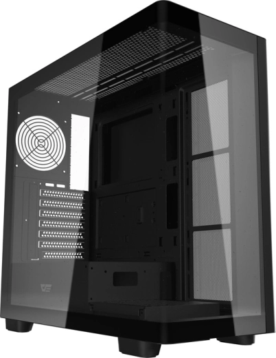 Carcasă PC DarkFlash DS900G – negru, mid tower cu sticlă panoramică
