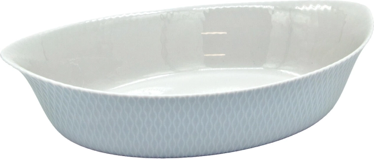 Tavă ovală pentru copt SMART CUISINE WAVY GRANIT 32 × 20 × 7,4 cm, gri