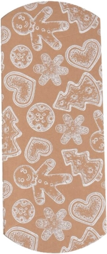 Cutie cadou din hârtie de Crăciun, kraft maro 20 × 10 cm
