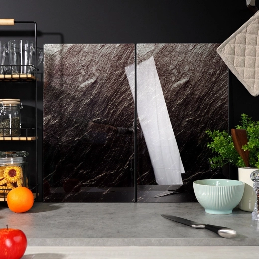 Sticlă securizată cu aspect de ceramică de piatră