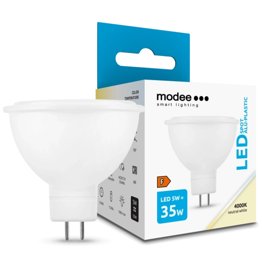 Bec LED GU5.3/MR16 5 W alb neutru 4000 K – Modee Lighting