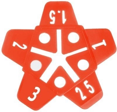 Distanțiere tip steluță pentru rosturi 1–3 mm