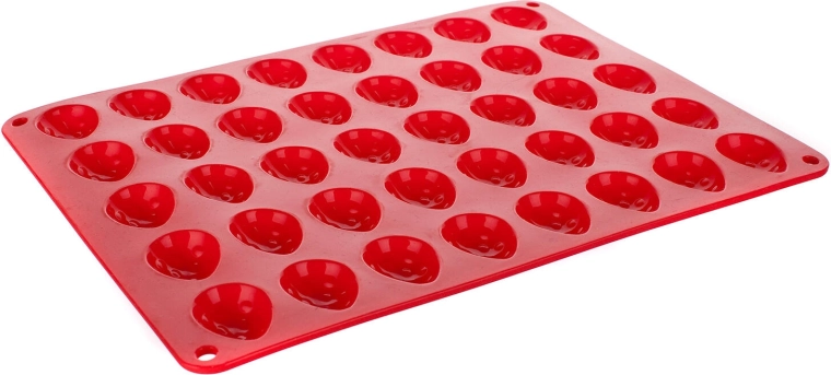 Formă din silicon pentru nuci Culinaria Red, 40 buc.