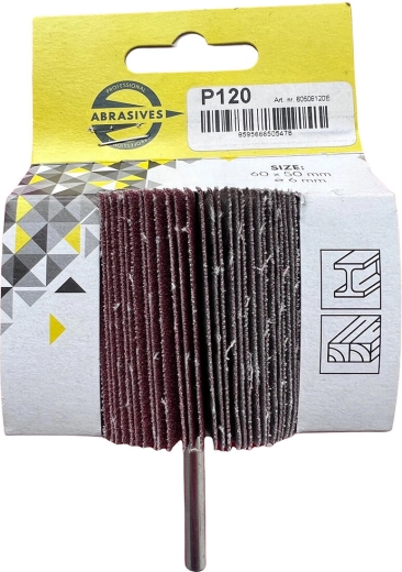 Disc abraziv lamelar cu tijă 60 × 40 × 6 mm, granulație 80