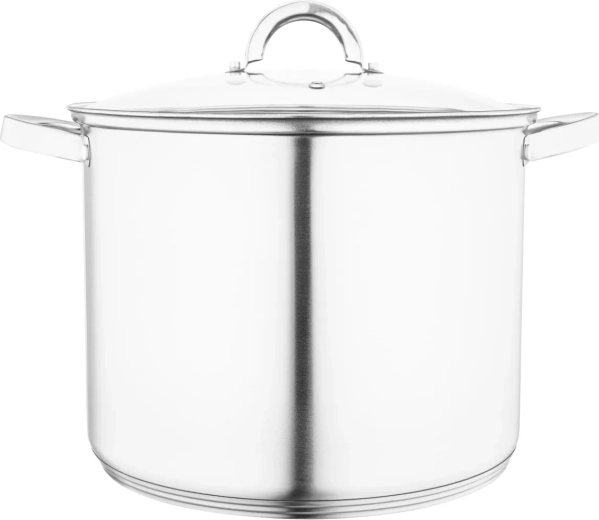 Oală înaltă din inox FABIO 15 l cu capac 30 cm