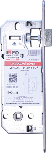 Broască încastrabilă ISEO cu cheie 90/40/20/230