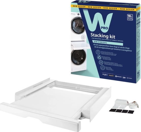 Kit universal de suprapunere pentru mașină de spălat și uscător Wpro SKN101