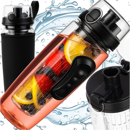 Trizand sticlă sport pentru apă cu infuzor 1 l
