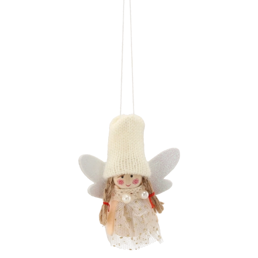 Îngeraș fin alb crem