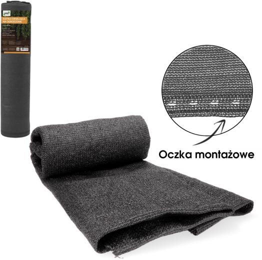 Plasă de umbrire pentru gard antracit 1,5 × 10 m 135 g/m² 90%