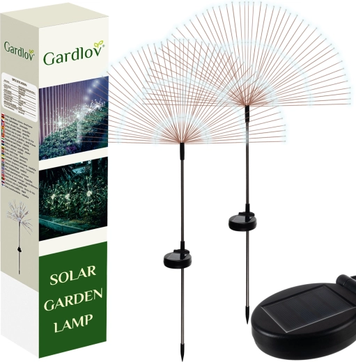Lămpi solare LED de grădină în formă de păpădie Gardlov (set 2 buc.)