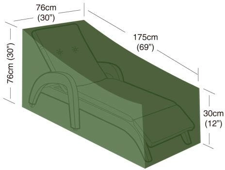 Husă de protecție pentru șezlong de plajă, verde, PE 90 g/m²