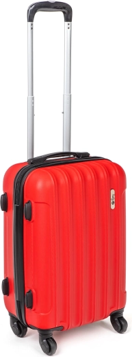 Troler de călătorie rigid pe roți din ABS, roșu, 37 l (20")