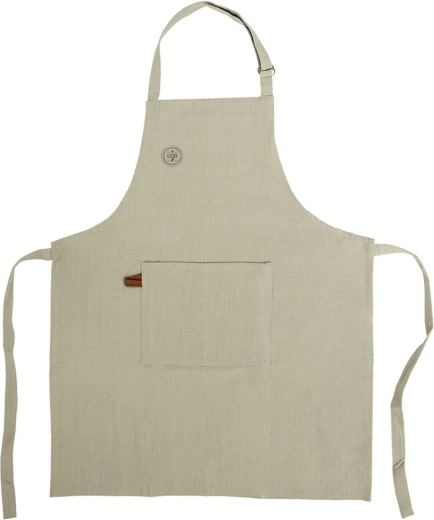 Şorţ de bucătărie din bumbac cu legare GREENISH, verde