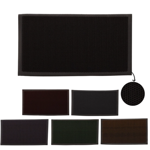 Covoraș de intrare cu structură 3D 45 × 70 cm, gri