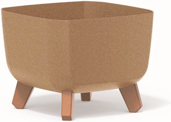 Ghiveci Gracia Square Eco Wood 24 × 24 cm naturo