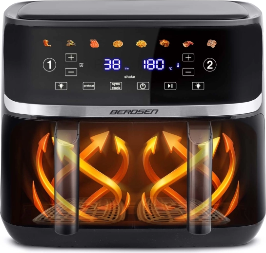 Flux puternic de aer fierbinte și 8 programe