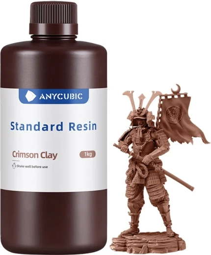 Rășină standard Anycubic pentru imprimare 3D LCD/DLP (Crimson Clay – argilă carmină)