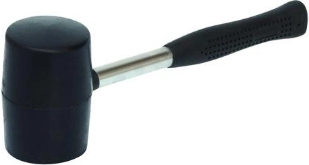 Ciocan din cauciuc 750 g cu mâner metalic, diametru 65 mm
