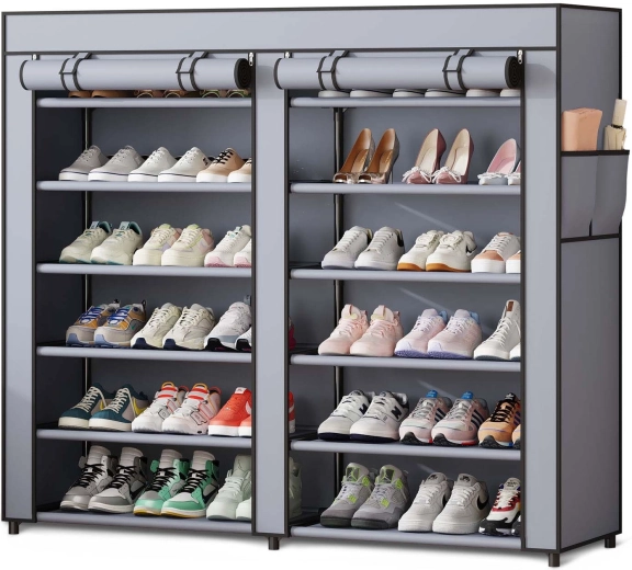 Dulap textil pentru încălțăminte Massido, grafit