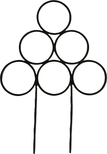 Suport pentru plante de interior 25 × 35 cm negru