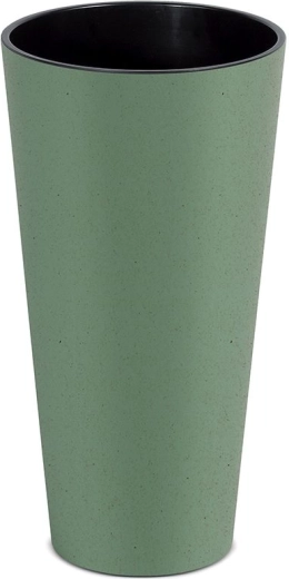 Ghiveci Tubus Slim Eco Wood 20 cm – verde