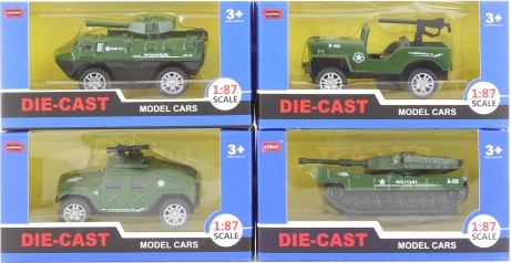 Mașină militară metalică 1:87
