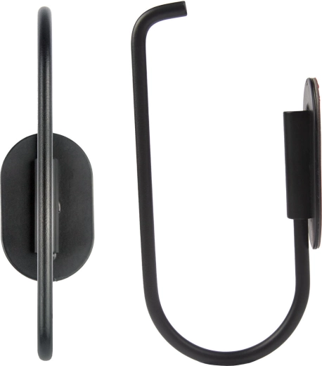 Suport de hârtie igienică din metal, negru 13,75 × 6,8 × 4 cm