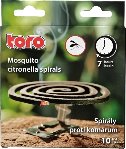 Spirale de citronelă împotriva țânțarilor, 10 buc, timp de ardere 7 h