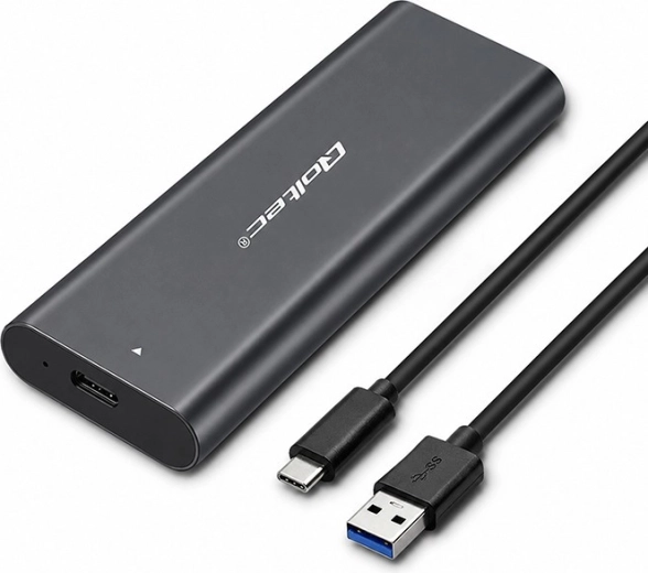 Carcasă externă din aluminiu Qoltec pentru SSD M.2 NVMe cu USB-C