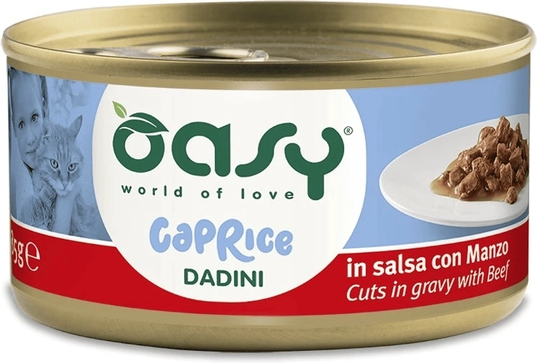 Oasy Caprice Cuts în sos cu vită 85 g
