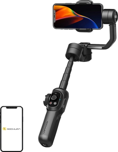 Stabilizator AOCHUAN Smart S2 pentru mobil (negru)