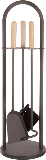 Set de ustensile pentru șemineu cu suport, 68,6 cm