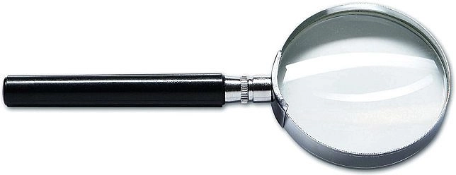 Lupă CONCORDE cu ramă metalică, diametru 75 mm