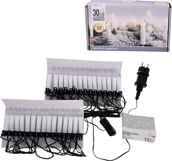 Ghirlandă luminoasă LED tip lumânări UH 30 LED 4 m lumină galbenă