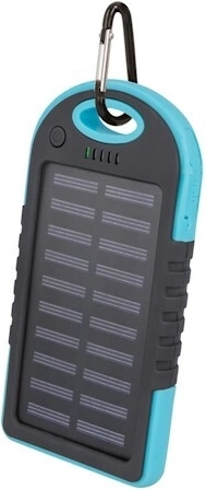 Setty power bank solar 5000 mAh albastră
