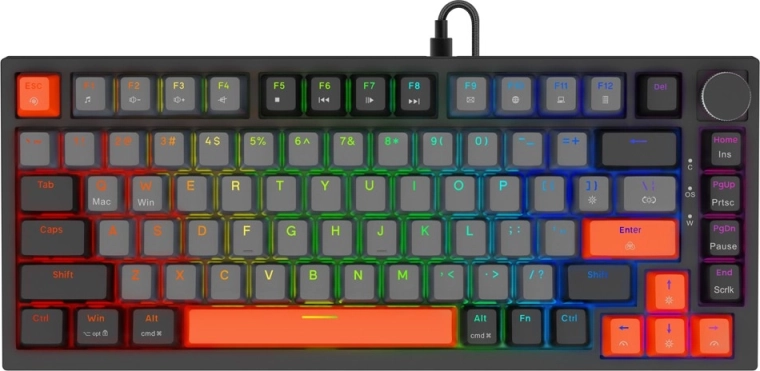 Tastatură de gaming magnetică ASTRAL cu switch-uri Outemu White Jade, RGB, 3 culori de keycap-uri