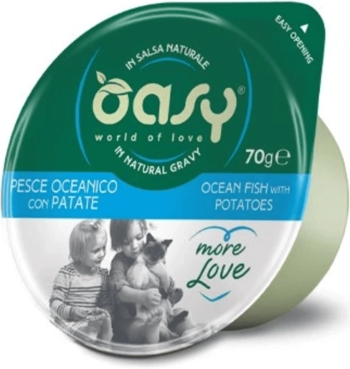 Oasy More Love pește oceanic cu cartofi 70 g pahar