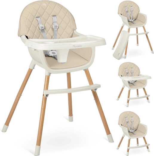 Scaun de masă NUKIDO Lilo bej