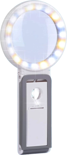 Lupă LED pentru citit cu suport 10×/30×