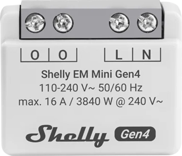 Contor consum energie Shelly EM Mini Gen4 cu Wi‑Fi și Matter