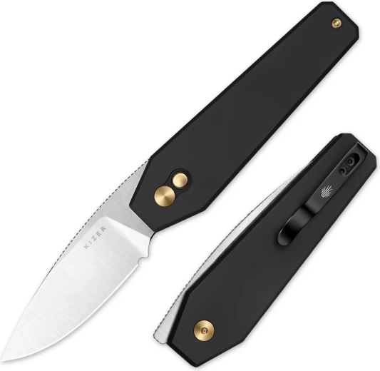 Button lock, front flipper și clip de buzunar