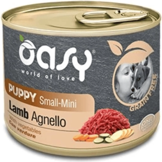 Oasy Grain Free pentru căței Small/Mini miel 200 g
